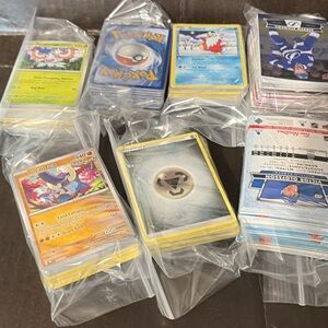 BULK Pokemon Trading Card Game and Hockey Card